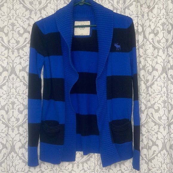 Old school vintage Abercrombie & fitch rugby style stripe sweater original Moose - Picture 1 of 8